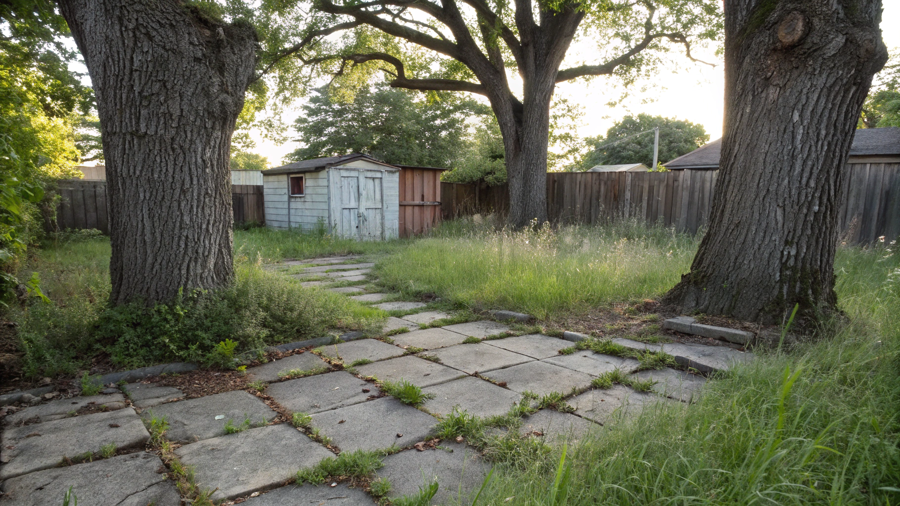 Before: Neglected Backyard to Community Hub